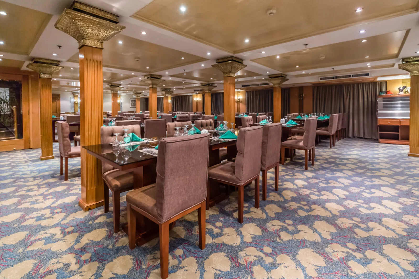 Restaurant aboard the Blue Shadow III Nile Cruise Nile cruise